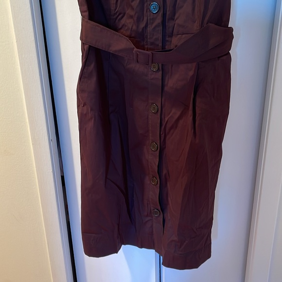 BNWT brown, button down dress. Size 10 - Picture 2 of 4